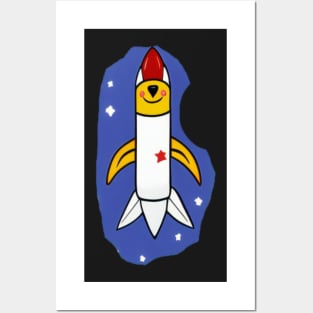 Dog Rocket Posters and Art